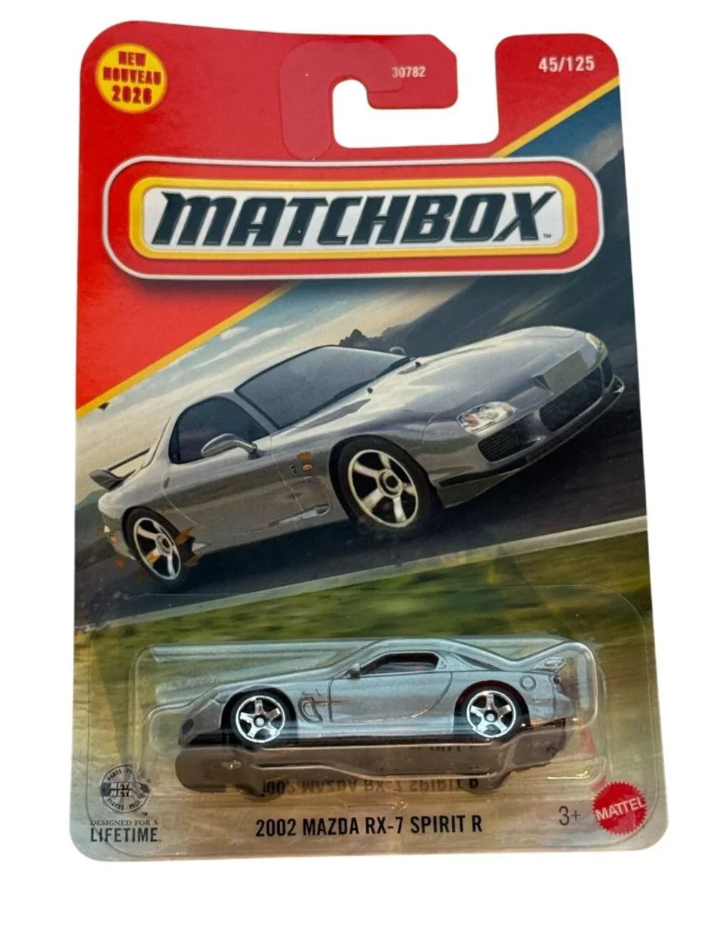 Matchbox 2026 2002 Mazda RX-7 Spirit R 45/125 Gray Diecast Car New